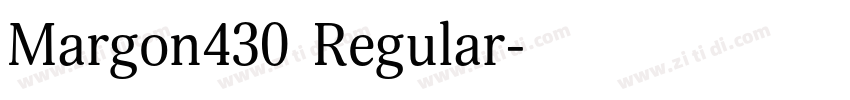 Margon430 Regular字体转换